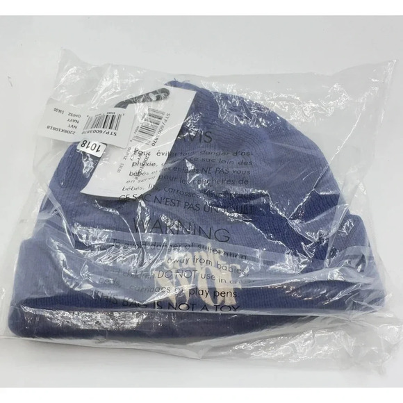 Staple Mens Cuffed Pigeon NYOF Label Beanie Winter Hats Blue Size OS 2208X10818 - Picture 1 of 5